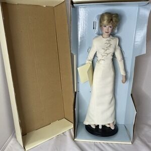 ✨RARE Franklin Mint Princess Diana Princess of Wales Porcelain Doll NRFB
